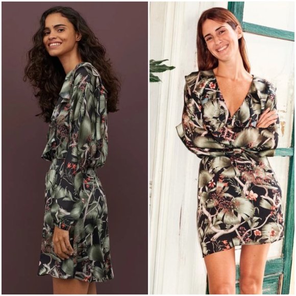 H&M Dresses & Skirts - Johanna Ortiz X H&M Tropical Floral Print Dress Ru
